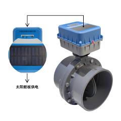 電動太陽能蝶閥（內(nèi)含太陽能板 NB-Iot通訊 太陽能供電）